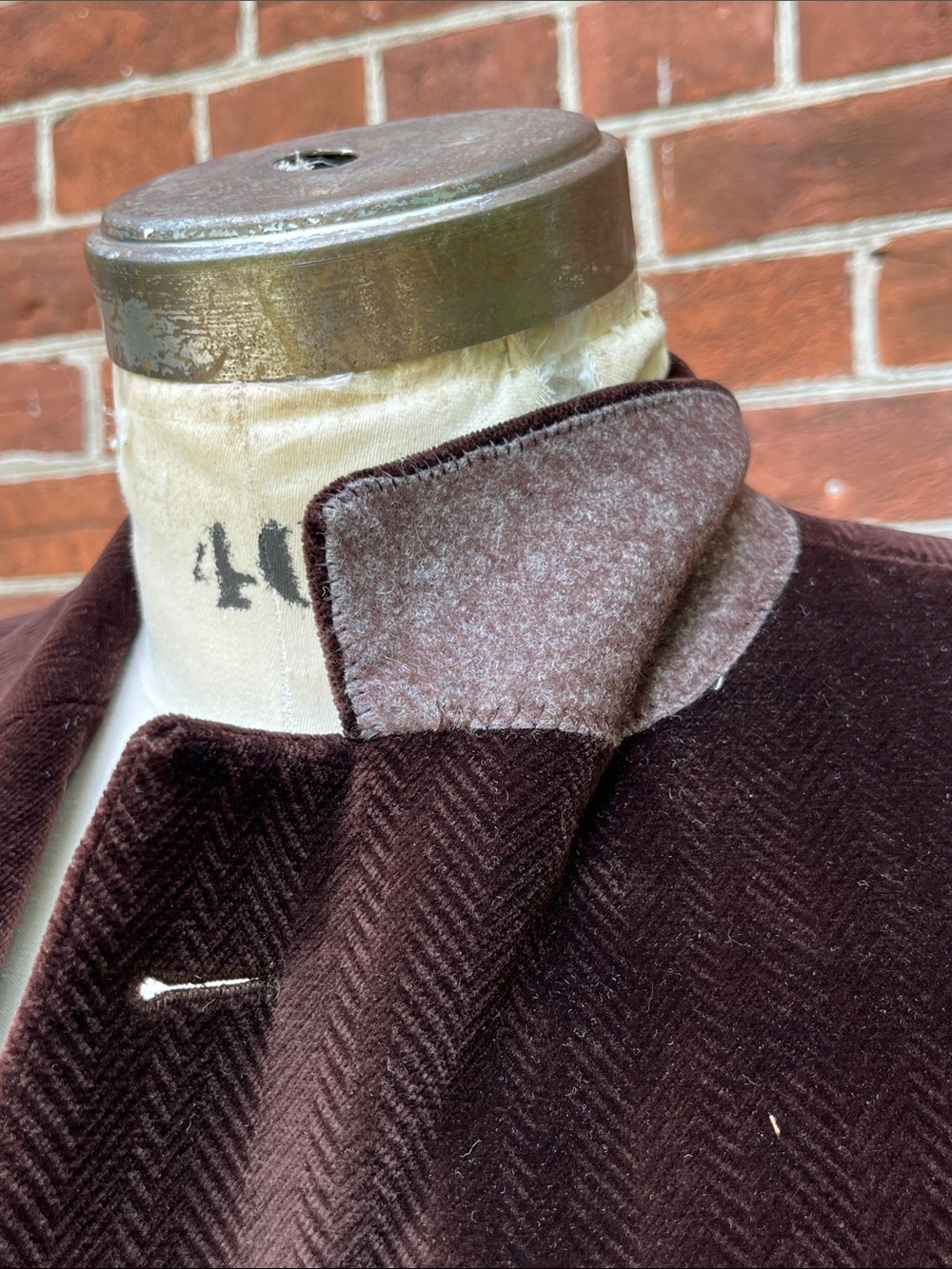 Givenchy Men's Dark Brown Velvet Sport Coat - Picture 3 of 8